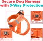 Voyager Step-in Air Dog Vest Harness - Orange, Small - Image 3