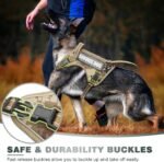 WINSEE Tactical Dog Harness, No Pull Dog Harness for Medium Large Dogs with Handle & Molle, Military Service Dog Vest Harness in Training Pet Harness for Small Dogs - Image 4