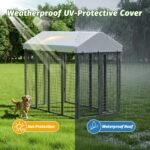 8x4x6 ft Outdoor Dog Kennel, Collapsible Dog Pen for Large Dogs - Image 4