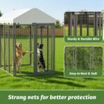 8x4x6 ft Outdoor Dog Kennel, Collapsible Dog Pen for Large Dogs - Image 5