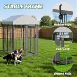 8x4x6 ft Outdoor Dog Kennel, Collapsible Dog Pen for Large Dogs - Image 6