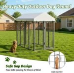 8x4x6 ft Outdoor Dog Kennel, Collapsible Dog Pen for Large Dogs - Image 7