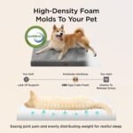 Bedsure ComfyFleece Large Dog Bed for Crate with Washable Cover, 35x22 - Image 3