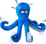 LEGEND SANDY Tough Dog Toys, Stuffed Chew Large Dog Toys to Keep Them Busy, Interactive Squeaky Tug of War Doggie Toy, Crinkle Blue Octopus - Image 9