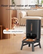 Automatic Dog Feeder for Large Breed - 15L/ 63 Cups Anti-Clog Dog Food Dispenser for 2-23mm Kibble, Elevated Stand, Large Food Tray, Dual Power, Up to 50 Portions 6 Meals Per Day, Keeps Fresh - Image 6