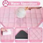 Sieidihit Dog Cat Playpen Tent Crate Cage with Washable Pee Pad, Small Pink - Image 6