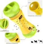 Treat Dispensing Dog Puzzle Toy, Interactive Dog Toys, Yellow - Image 3