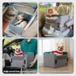 PETSFIT Dog Car Seats for Small Dogs – Patented Safety Buckles – Safety Tether – Foldable Travel Dog Booster Car Seat Reduces Anxiety & Road Trips – Stable Frame, Soft Cushion, Fits Front/Back Seat - Image 7