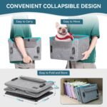 PETSFIT Dog Car Seats for Small Dogs – Patented Safety Buckles – Safety Tether – Foldable Travel Dog Booster Car Seat Reduces Anxiety & Road Trips – Stable Frame, Soft Cushion, Fits Front/Back Seat - Image 9