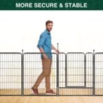 VISCOO Dog Playpen Outdoor, 16 Panels 40" High Metal Dog Fence with Gate - Image 7
