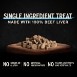 Vital Essentials Freeze Dried Dog Treats, Beef Liver, 2.1 oz Bag - Image 3
