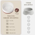 MALACASA Dog Bowls, Ceramic Dog Food and Water Bowls for Large Size Dogs, 6 Cups Capacity Pet Bowl for Large Dogs (L-6 Cups) - Image 4
