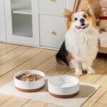 MALACASA Dog Bowls, Ceramic Dog Food and Water Bowls for Large Size Dogs, 6 Cups Capacity Pet Bowl for Large Dogs (L-6 Cups) - Image 7