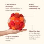 Reggie Snuffle Ball for Dogs | Interactive Treat Dispensing Dog Enrichment Toys | Reduces Boredom, Stress & Hyperactivity | Snuffle Toys for Dogs | Washable Dog Puzzle Toy I Red - Image 4
