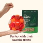 Reggie Snuffle Ball for Dogs | Interactive Treat Dispensing Dog Enrichment Toys | Reduces Boredom, Stress & Hyperactivity | Snuffle Toys for Dogs | Washable Dog Puzzle Toy I Red - Image 5