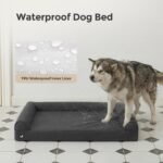Sytopia 42in Indestructible Dog Beds for Large Sized Dogs,XL Chew Proof Dog Bed with Removable Washable Cover, Waterproof Egg Crate Foam, Non-Slip Bottom, Supports up to 100+ lbs, Dark Gray - Image 5