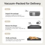 Sytopia 42in Indestructible Dog Beds for Large Sized Dogs,XL Chew Proof Dog Bed with Removable Washable Cover, Waterproof Egg Crate Foam, Non-Slip Bottom, Supports up to 100+ lbs, Dark Gray - Image 9