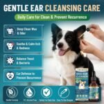 Dog Yeast Infection Treatment Bundle for Dogs, Anti Yeast Soft Chews + Dog Ear Infection Treatment Drops, Ear Cleaner for Dogs with Ozonated Olive Oil, Itchy Skin, Paw Licking, Ear Odor & Wax Support, - Image 5