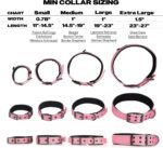 PetiFine Neoprene Padded Dog Collar, Heavy Duty Comfort Dog Collar with Durable Metal Buckle, Reflective Adjustable Belt Buckle Dog Collars for Small Medium Large Dogs(14.5''-19'', Pink) - Image 5