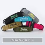 Personalized Tactical Dog Collar Custom with Name and Phone Number - Image 4