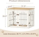 rehomerance 32" Heavy Duty Dog Crate Furniture for Small and Medium Dogs - Image 7