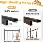 4x4 ft Outdoor Dog Kennel, Collapsible Dog Pen for Medium Dogs - Image 4