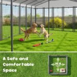 4x4 ft Outdoor Dog Kennel, Collapsible Dog Pen for Medium Dogs - Image 5