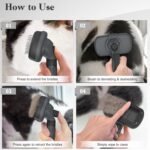 Swihauk Self Cleaning Slicker Brush - Skin Friendly for Dogs & Cats, Deshedding Grooming Tool for Shedding Hair, Puppy Brush for Haired Pets - Image 4