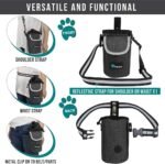 PetAmi Dog Treat Pouch, Large Hands-Free Training Bag, Charcoal - Image 3