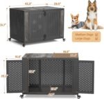 REXWELTEN 42" Heavy Duty Dog Crate Furniture for High Anxiety Dogs - Image 7