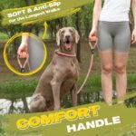 Fida Durable Slip Lead Dog Leash, 6 FT x 1/2" Dog Training Leash, Pink - Image 6