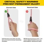 Fida Durable Slip Lead Dog Leash, 6 FT x 1/2" Dog Training Leash, Pink - Image 9
