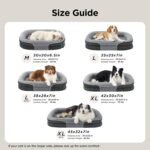 Bedsure 360°Oval Bolster Orthopedic Dog Beds Large Sized Dog,35" Grey - Image 6