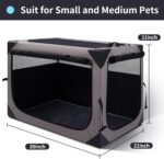 Zikopomi 30 Inch Portable Soft Foldable Dog Crate, 30" L x 21" W x 21" H - Image 4