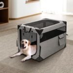 Zikopomi 30 Inch Portable Soft Foldable Dog Crate, 30" L x 21" W x 21" H - Image 6