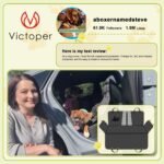 Dog Car Seat Cover, 600D Heavy Dute Car Seat Cover for Dogs Pets, 100% Waterproof Anti-Scratch Nonslip Dog Hammock for Cars, Seat Covers Protector with SeatBelt for Sedan SUV Truck Standard Black - Image 4