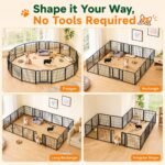 Yaheetech Dog Playpen 24in 16 Panels Pet Fence for Indoor Yard RV Camping - Image 5