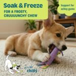 Cool Teething Stick Dental Dog Chew Toy, Soak & Freeze, 8.5" - Image 4