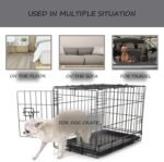 Exsnugy Washable Dog Bed Mat Medium Size Fluffy Pet Crate Pad 36x23 - Image 4