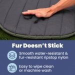 Travel Dog Bed, 48x36in, Foldable & Packable with Carry Bag, Black - Image 3