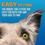 Nerf Dog Tire Flyer Dog Toy Gift Set, 10 Inch Flying Disc Dog Fetch Toys, Rubber Dog Toy for Medium Dogs and Large Dogs, Red, Translucent Green and Translucent Blue, 3 Count - Image 5