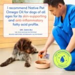 Native Pet Omega 3 Fish Oil for Dogs & Cats – Wild Alaskan Salmon Oil for Dogs Skin and Coat, Supports Joints, Heart & Shedding – Fast-Absorbing Omega 3 6 9 Liquid Supplement – 32oz - Image 5