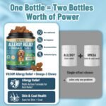 Dog Allergy Chews with Human-Grade Omega 3, Itch Relief Multivitamin 200ct - Image 4
