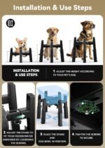 CZPET Dog Water Dispenser Stand, Large 1.32 Gallon Stainless Steel Bowl - Image 6