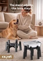 CZPET Dog Water Dispenser Stand, Large 1.32 Gallon Stainless Steel Bowl - Image 7