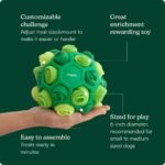 Reggie Snuffle Ball for Dogs | Interactive Treat Dispensing Dog Enrichment Toys | Reduces Boredom, Stress & Hyperactivity | Snuffle Toys for Dogs | Washable Dog Puzzle Toy I Green - Image 4