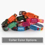 Personalized Floral Dog Collar with Name and Phone Number - Image 3