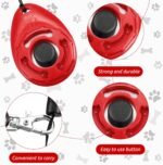 Frienda 18 Pcs Dog Training Clicker with Wrist Strap for Pets, Multicolor - Image 3