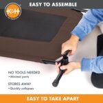 K&H Outdoor Elevated Dog Bed for Large & X-Large Pets, Chocolate, 50x32in - Image 4