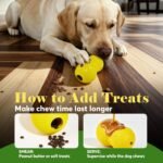 Kimee Natural Rubber Dog Chew Toys Dog Toys for Aggressive Chewers Gourd - Image 5